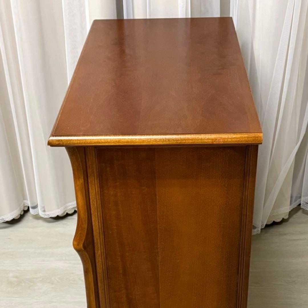 イタリア製 アンティーク サイドボード キャビネット 幅80 輸入家具