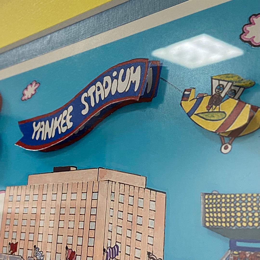 75cm特大 Yankee Stadium 3Dアート Al Schreiber