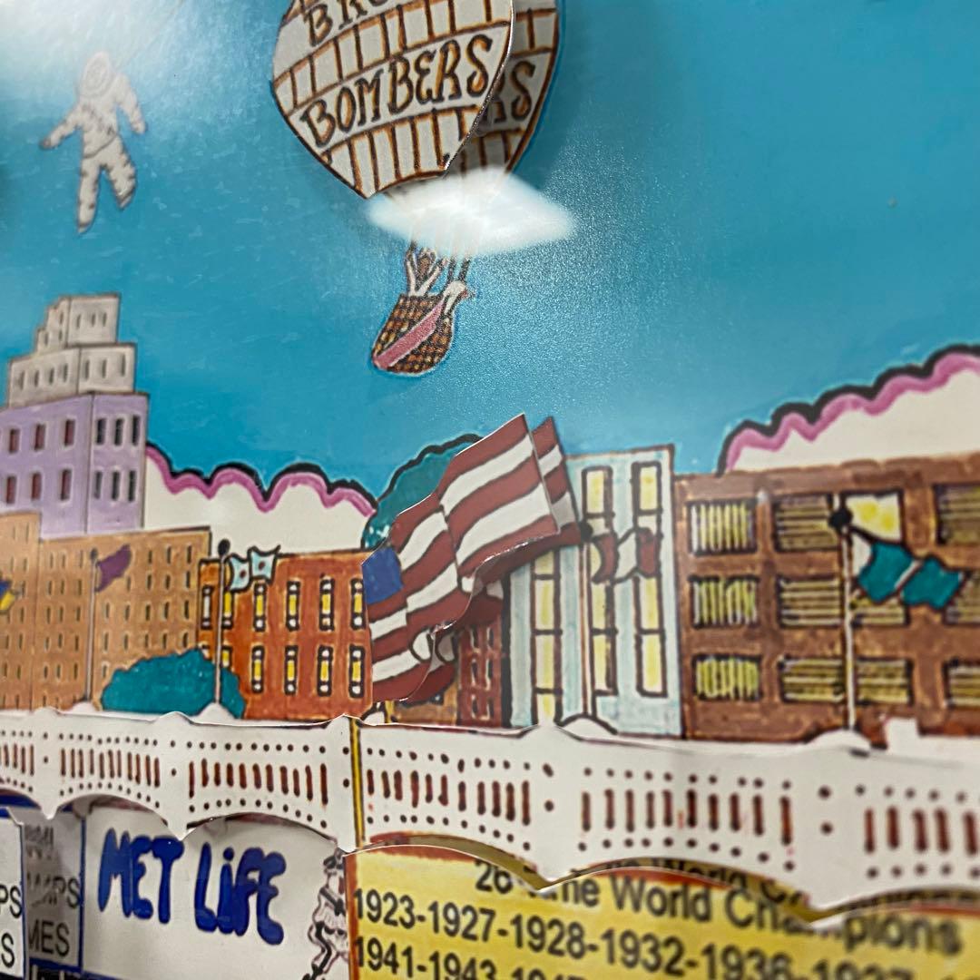 75cm特大 Yankee Stadium 3Dアート Al Schreiber