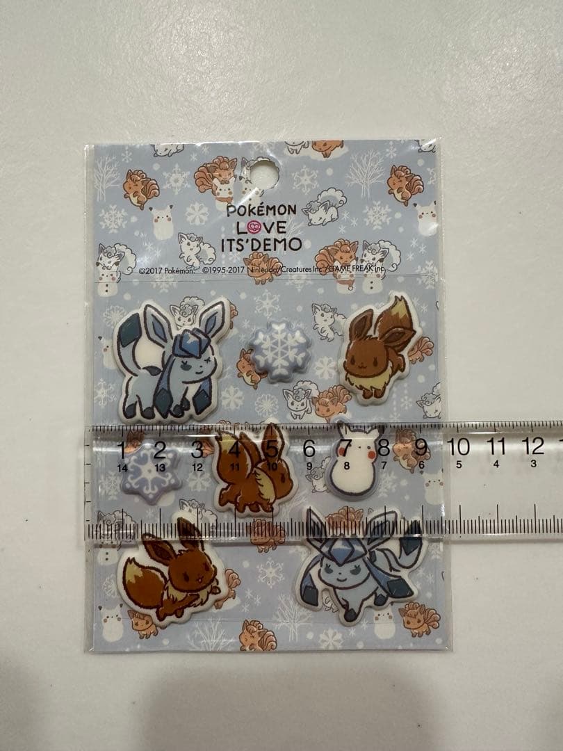 イッツデモ　ポケモン　イーブイ　グレイシア　ぷっくりシール　マステ 2点セット