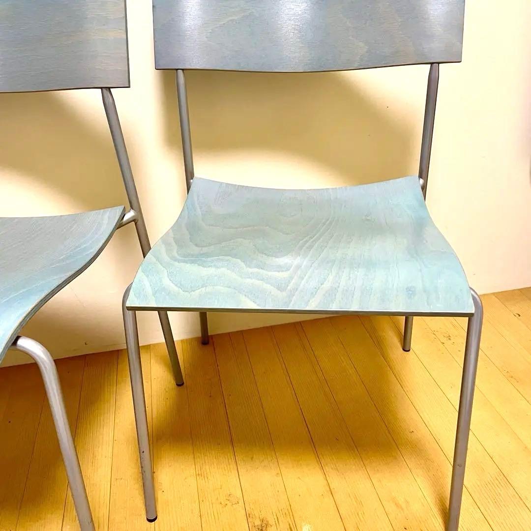 ラムホルツ ミントブルーキャンパスチェア 2脚セット