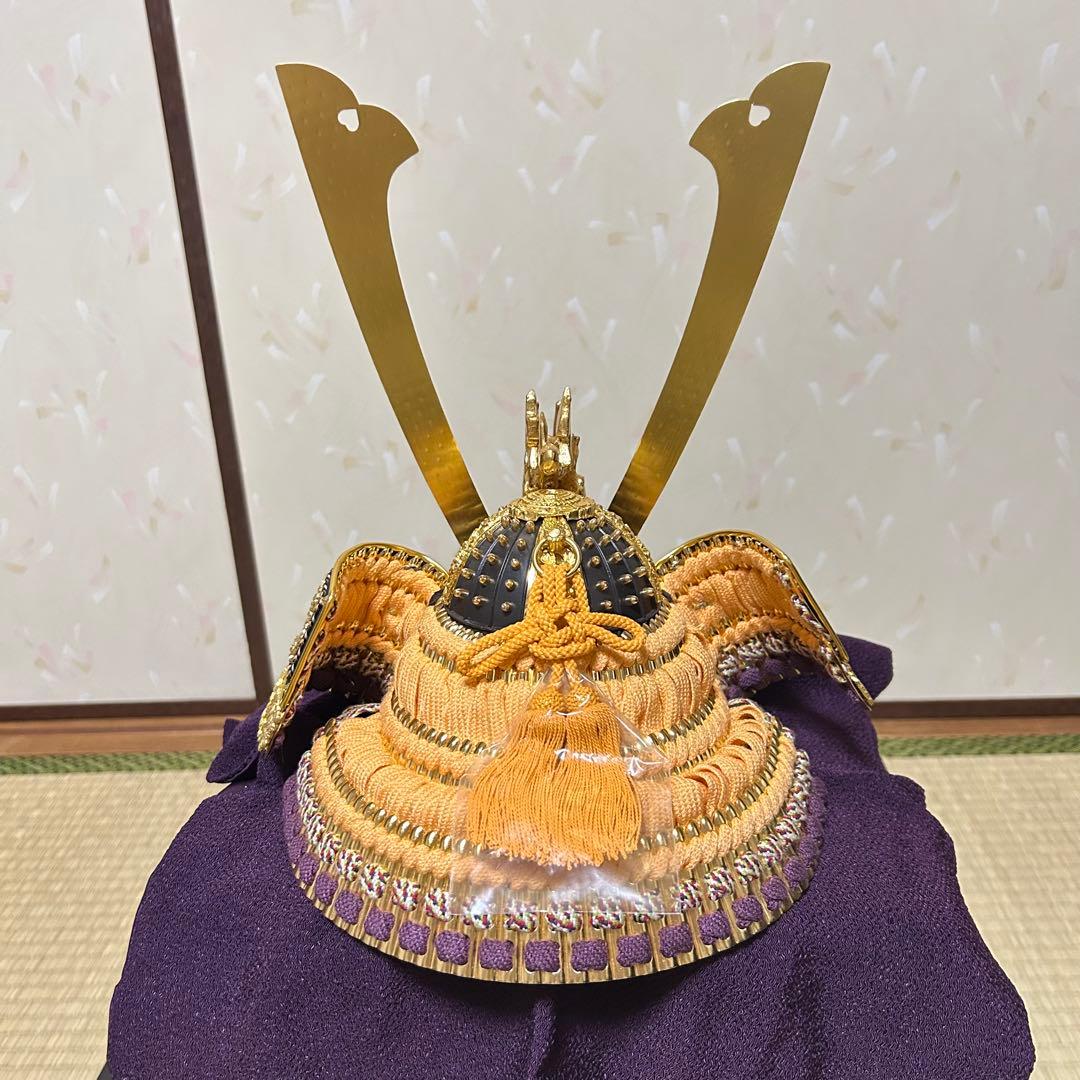 兜　五月人形　平安瑞祥作　螺鈿屏風