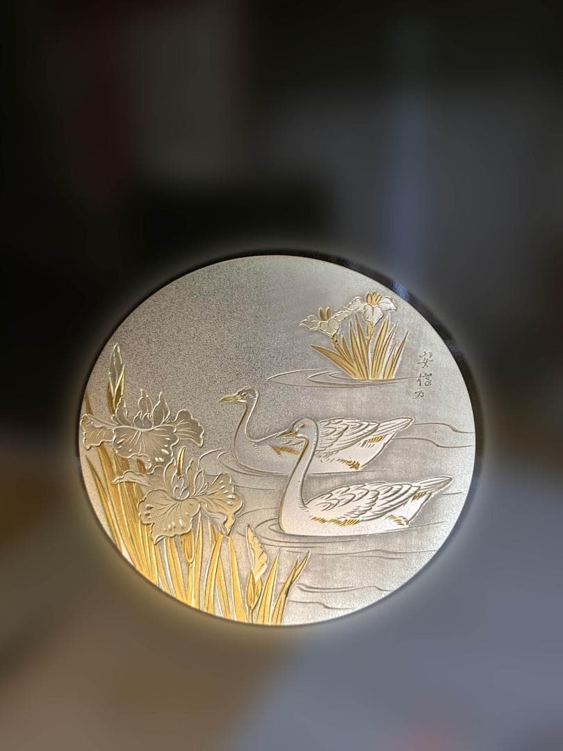 春日屏風 26号　曲屏風　2枚組　花鳥図