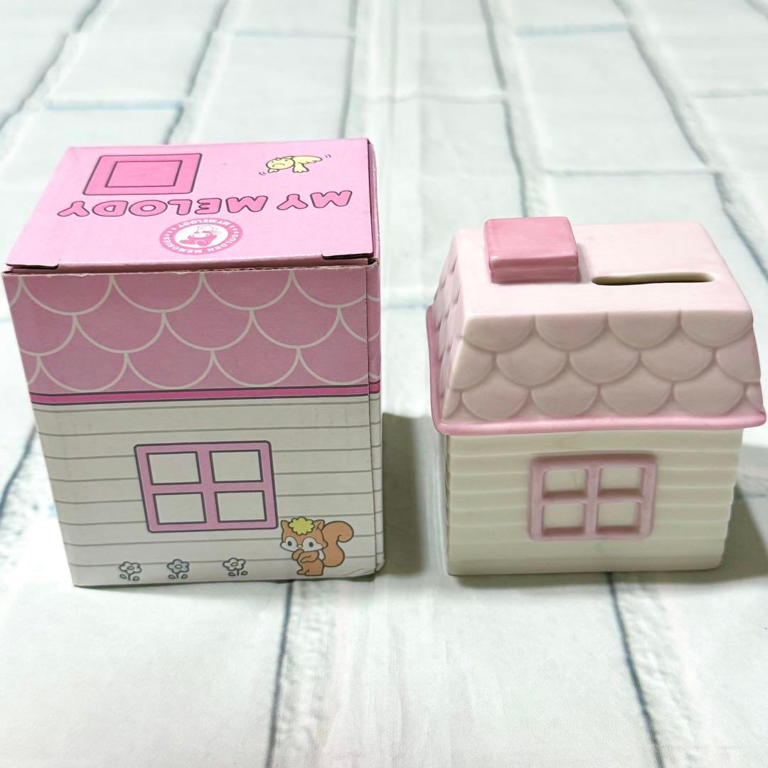 未使用　マイメロディ　陶器　貯金箱　ミルキーピンク　2010年発売　サンリオ