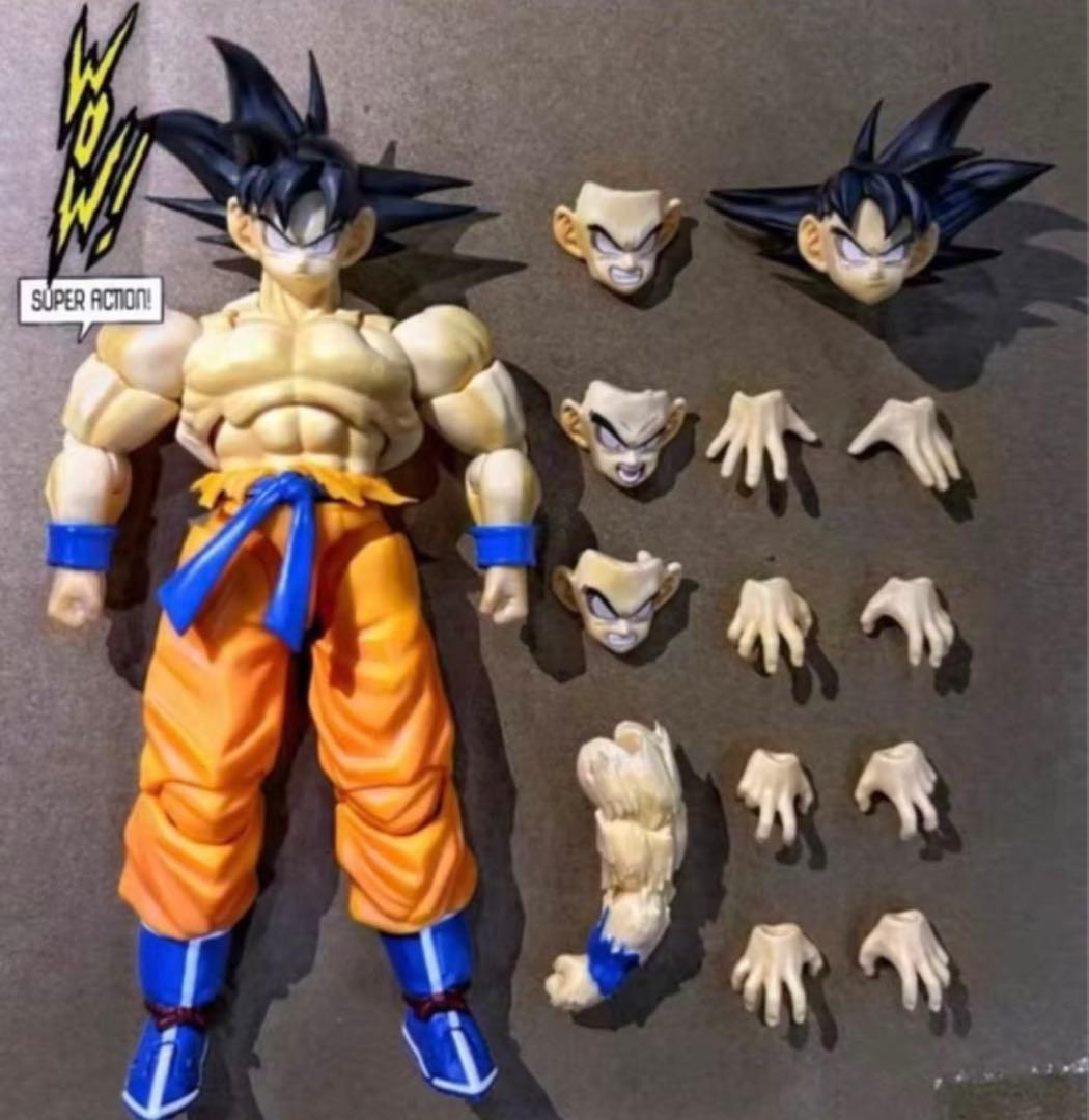 海外限定S.H.Figuartsサイズ 孫悟空　ベジータ戦