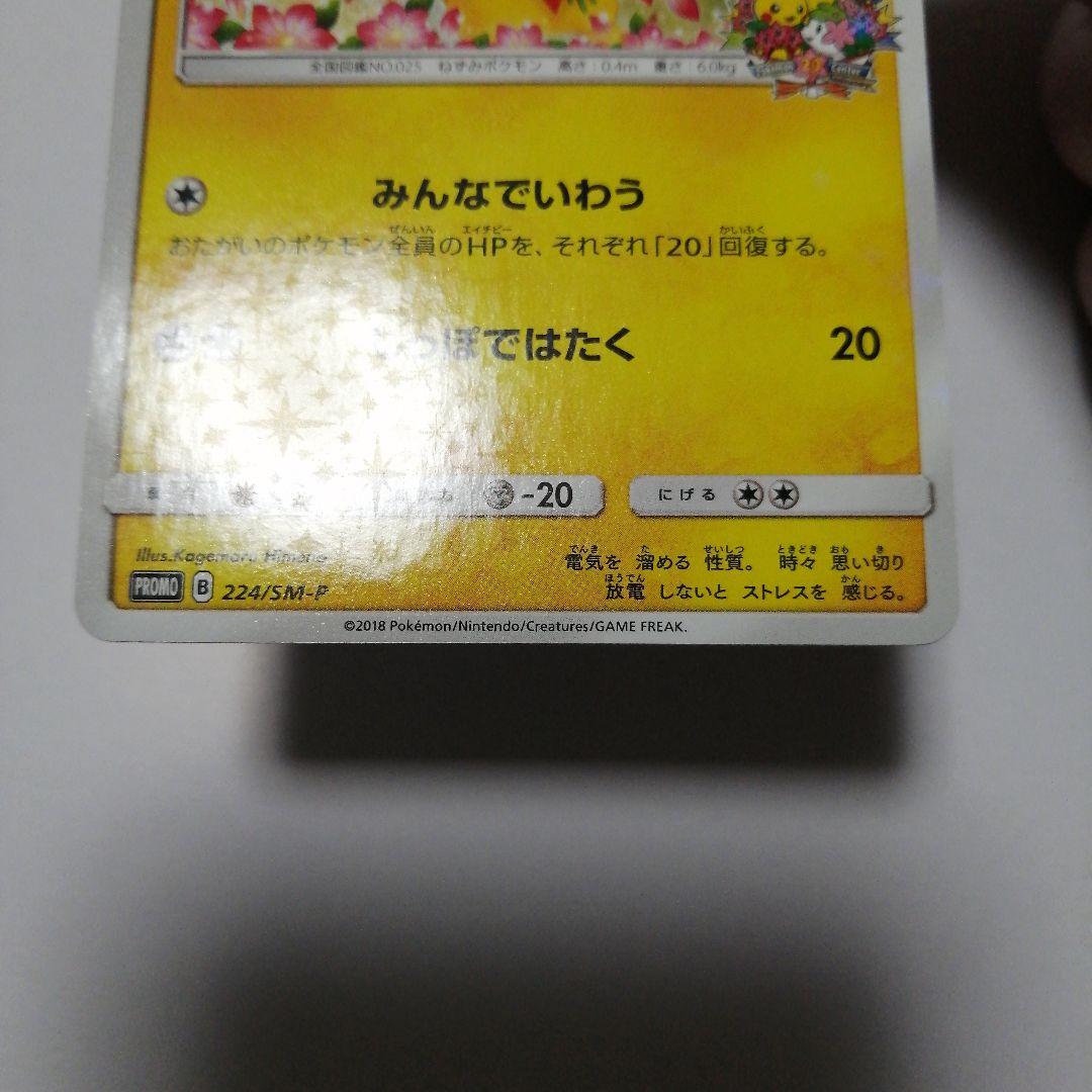 ポケモンカード　ピカチュウ　プロモ　みんなでいわう