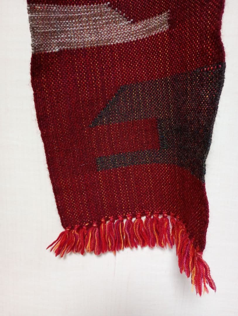 濱野太郎　手織りマフラー　カシミヤ×セーブル