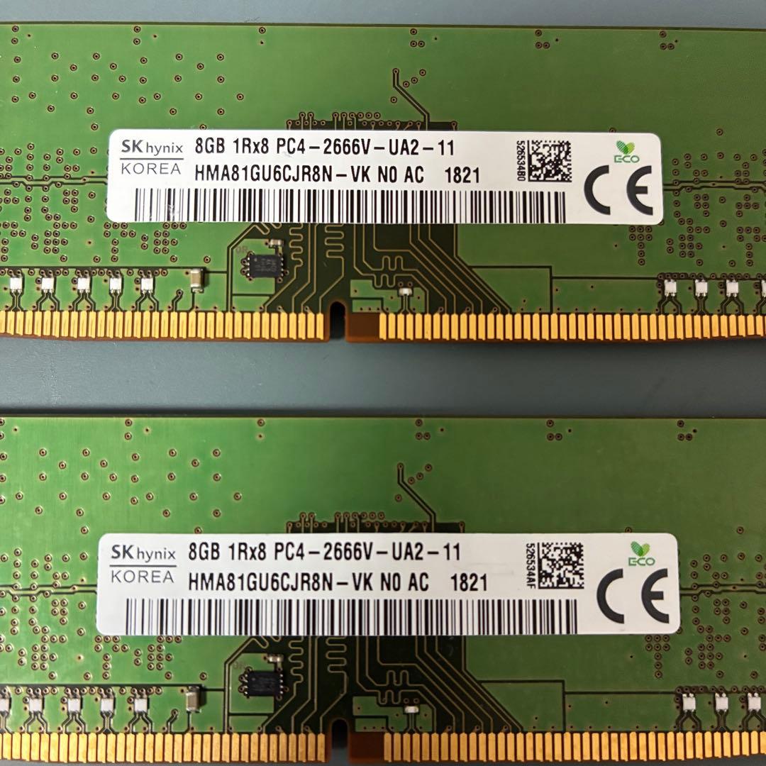 メモリー SK Hynix 16GB (8GBx2) DDR4 2666MHz