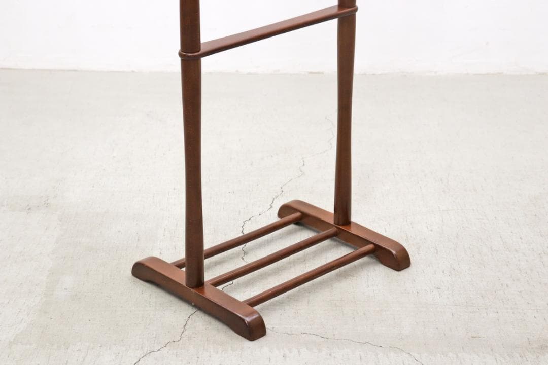 クラシカル ビーチ材 スーツスタンド ラック ハンガー ジャケット