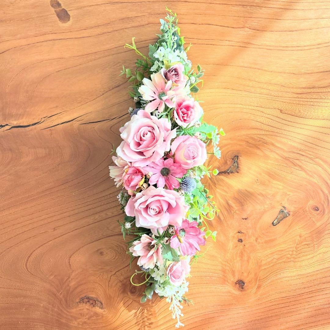 〜SALE〜271.ローズ&デージー　春リース　フラワーリース