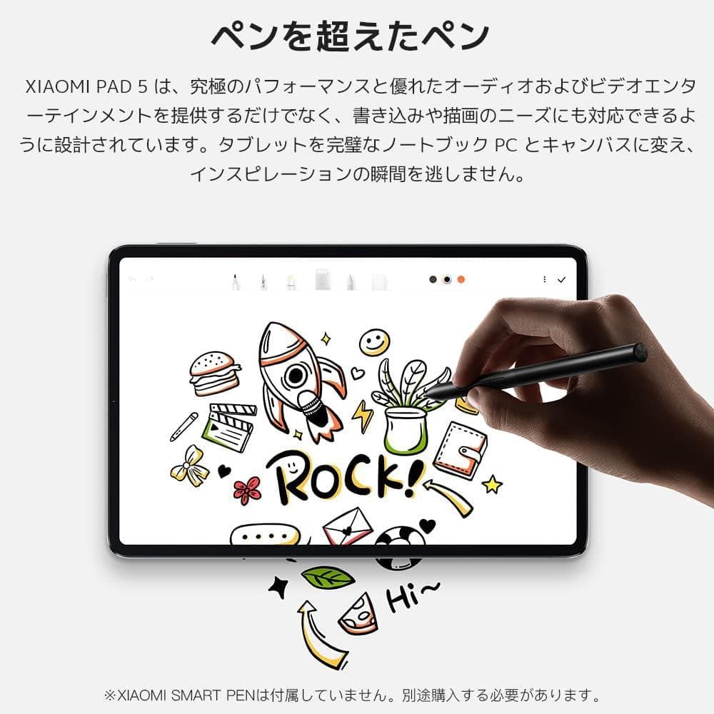 Xiaomi Pad 5 本体 コズミックグレー 6GB RAM 128GB