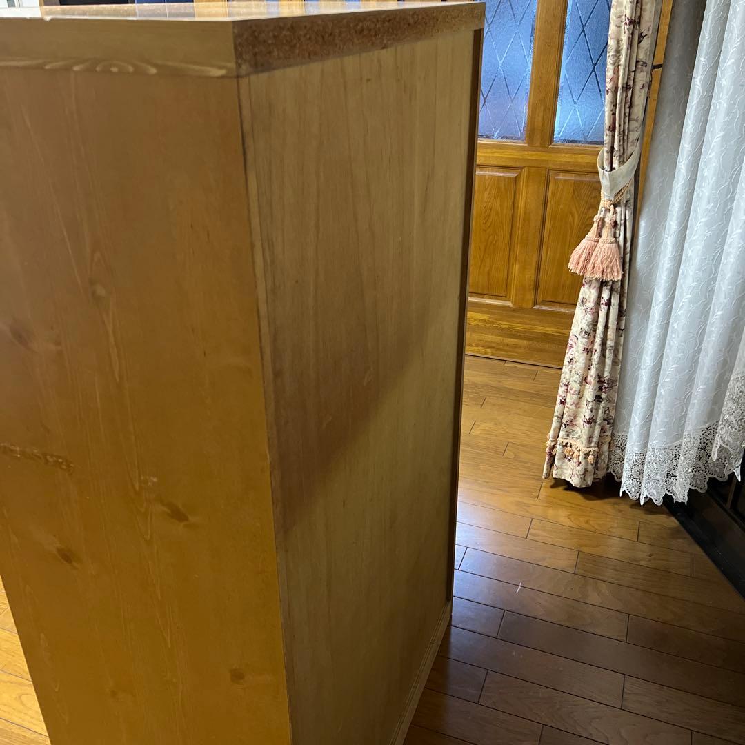 ナチュラルウッド 6段チェスト