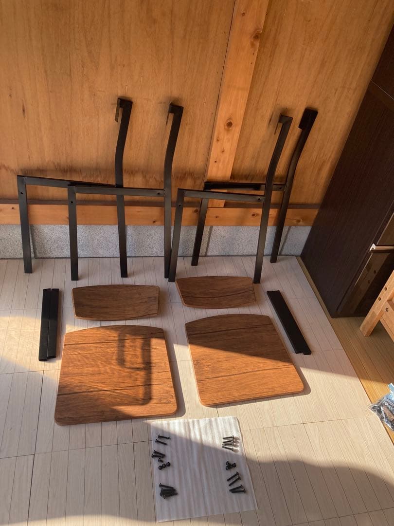 4点セットベッド シングル フレーム➕ダイニングセット【引取or配達限定】