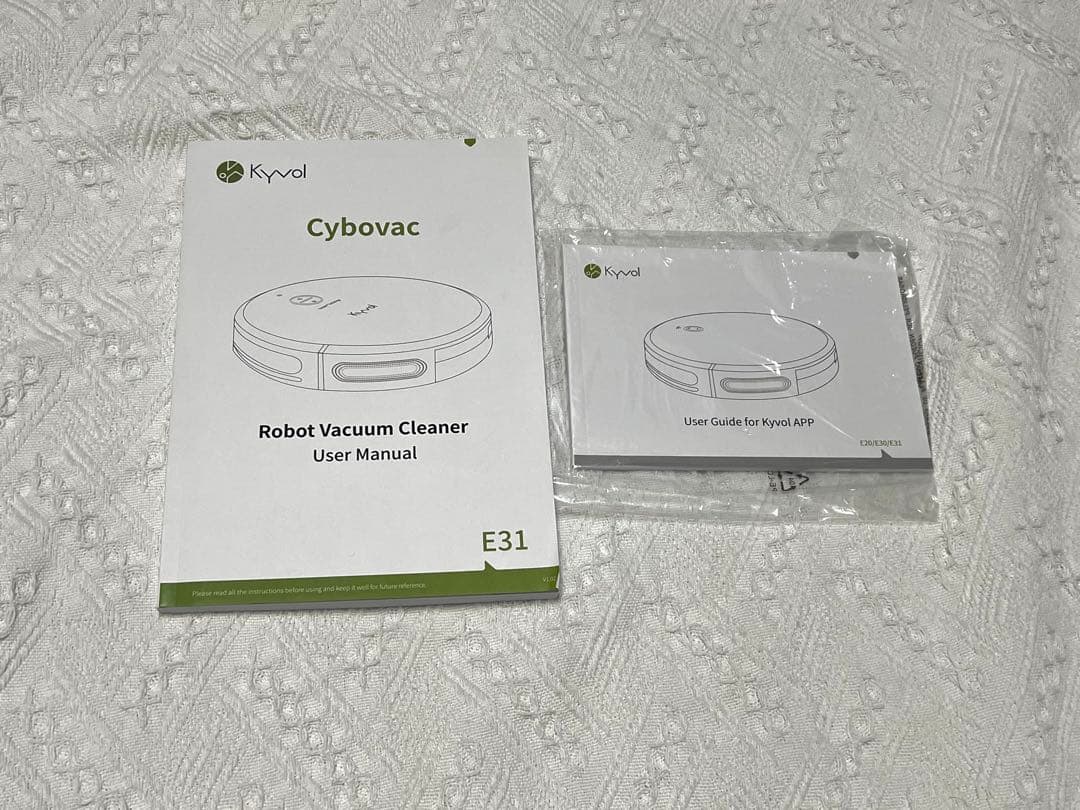 【美品】Kyvol E31 ロボット掃除機 本体 水拭き ホワイト