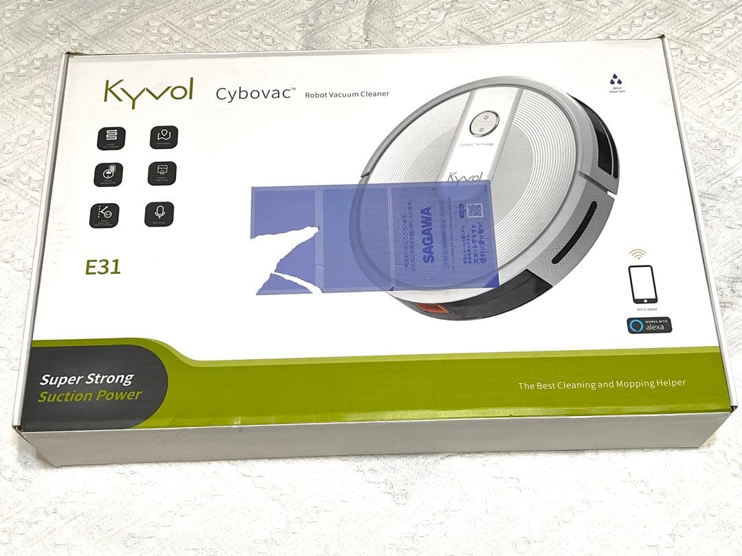 【美品】Kyvol E31 ロボット掃除機 本体 水拭き ホワイト