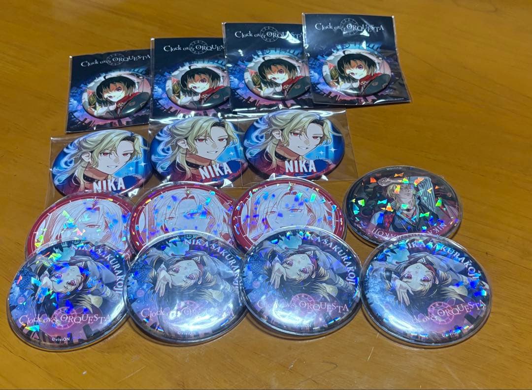 Clock over ORQUESTA クロケスタ 二香 缶バッジ まとめ売り