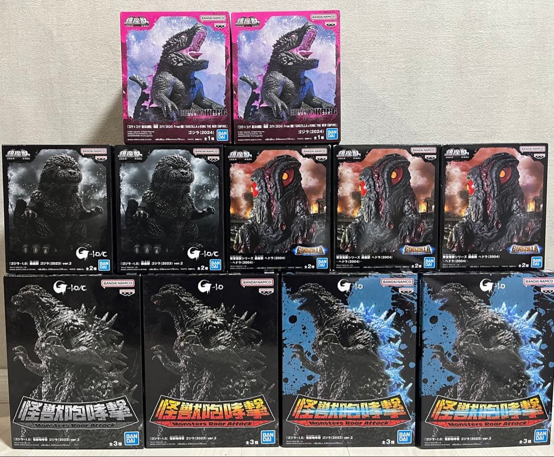ゴジラ　ヘドラ　鎮座獣　フィギュア　11点　まとめ売り