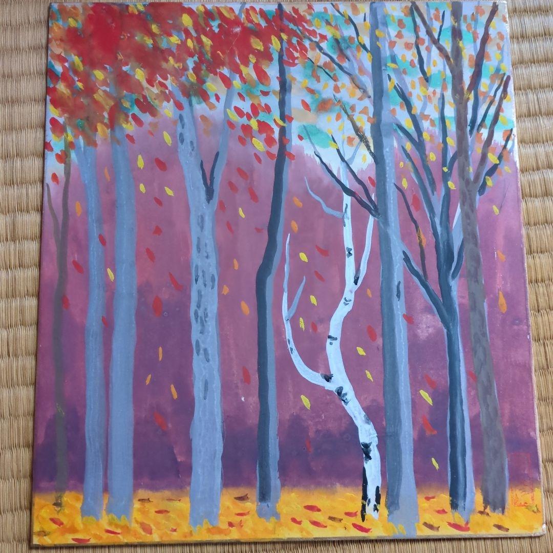 色紙セット 川崎小虎の川崎塾　十二ヶ月色紙　四季折々