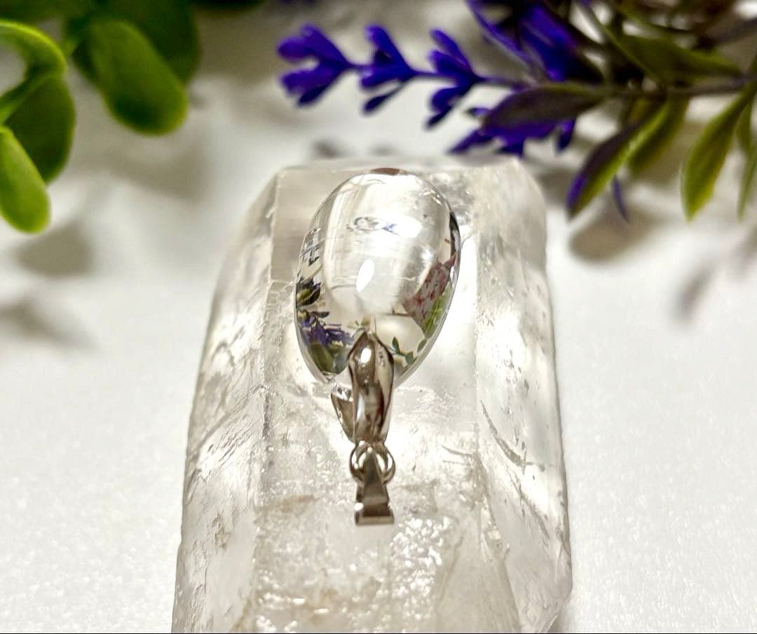 究極品質　妖精宿るミラージュストーン　幻のプレミアムフローライトインクォーツPT