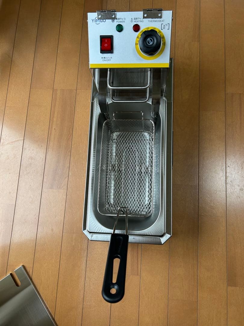 電気フライヤー ステンレス製 温度調整可能