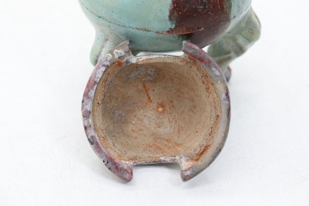 中国　鈞釉　蓮葉摘香炉　送料込み260326