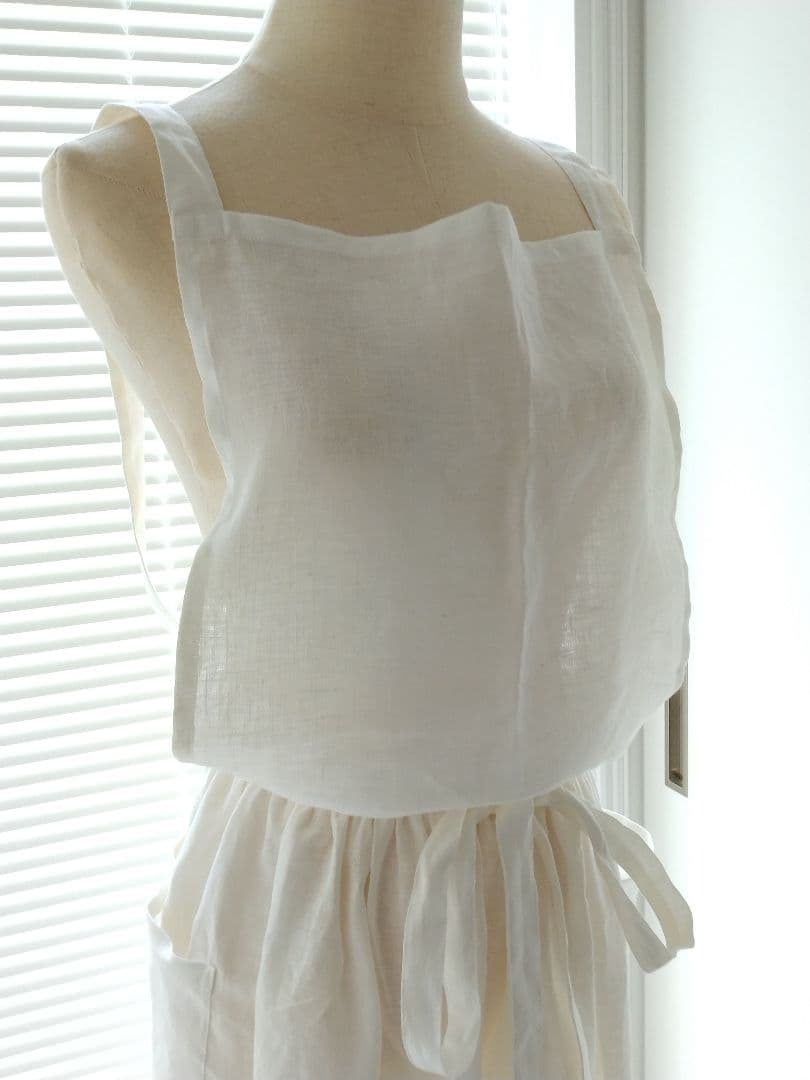 リネンエプロンドレス