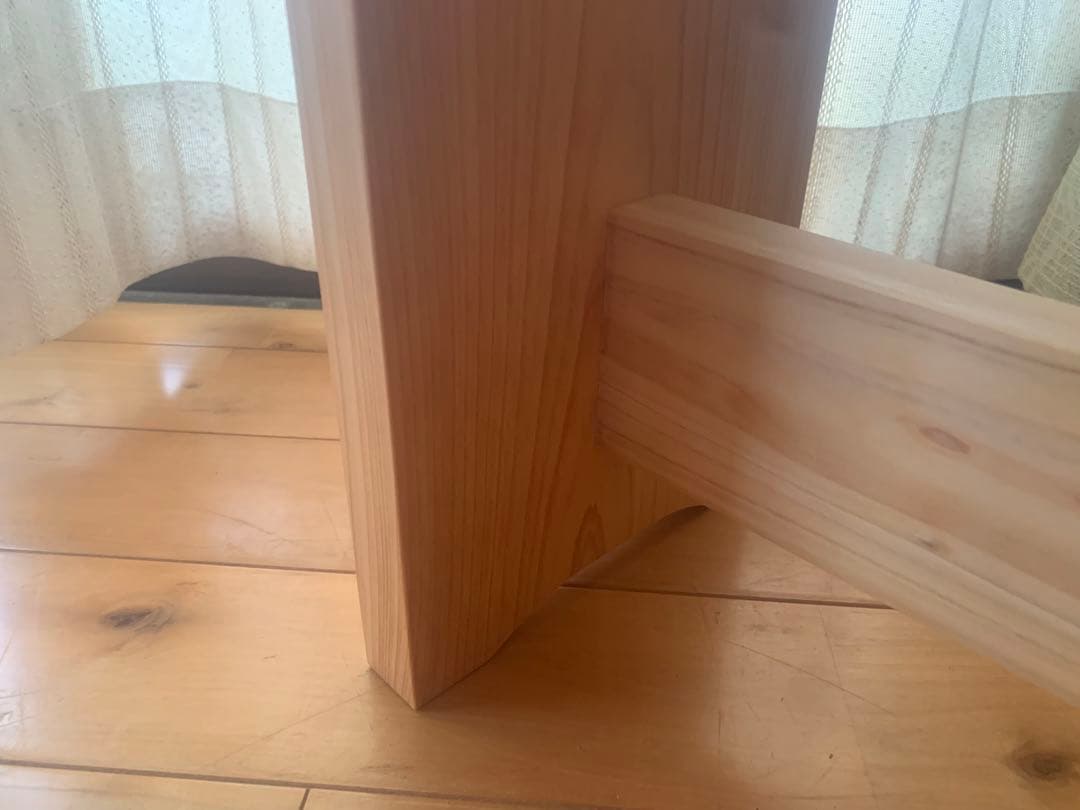 ♦︎セール品♦︎B無垢材桧の飾り台、踏み台、ミニベンチ＊貫有