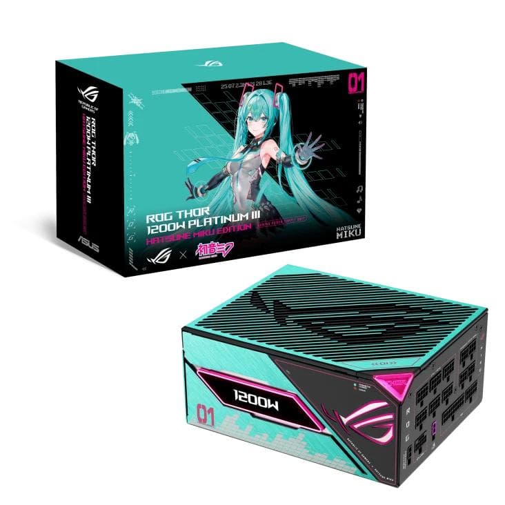 ASUS ROG Thor 1200W Platinum III 初音ミク