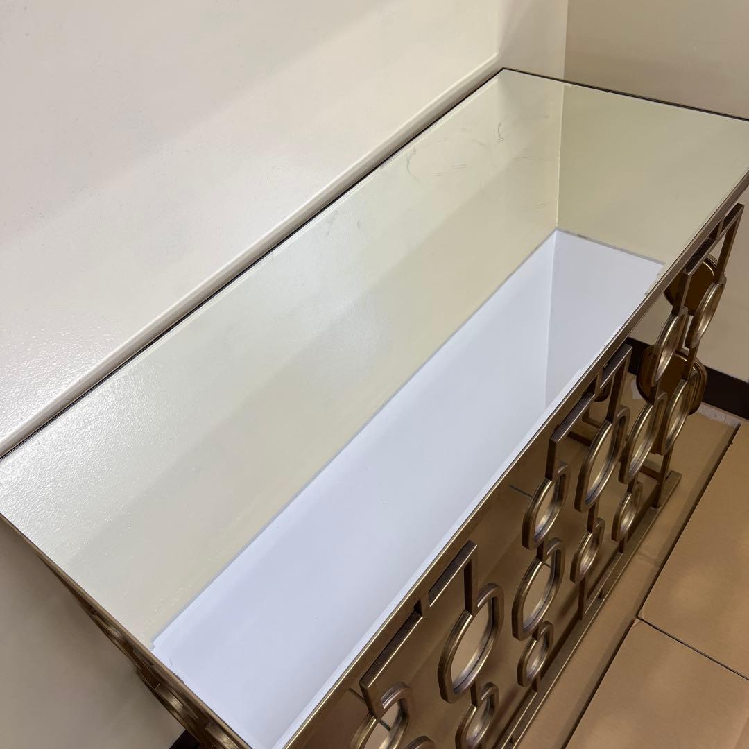 Ashley Majaciコンソールテーブルアンティーク加工ミラーA92