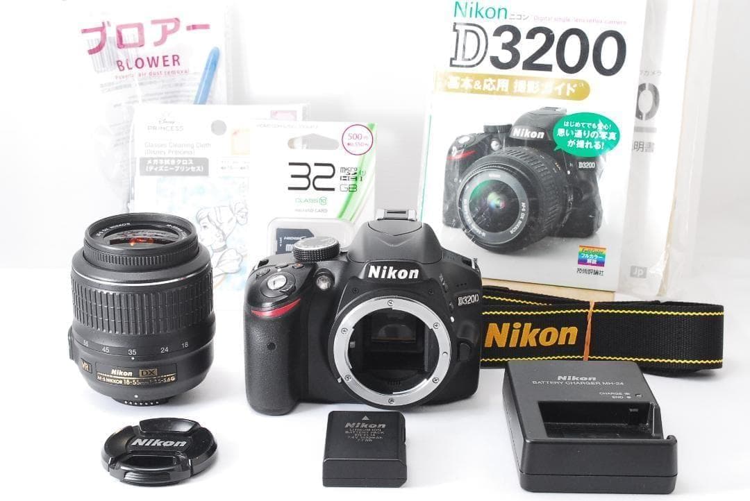 【ガイドブック付】Nikon D3200　スマホ転送　2416万高画質 一眼レフ