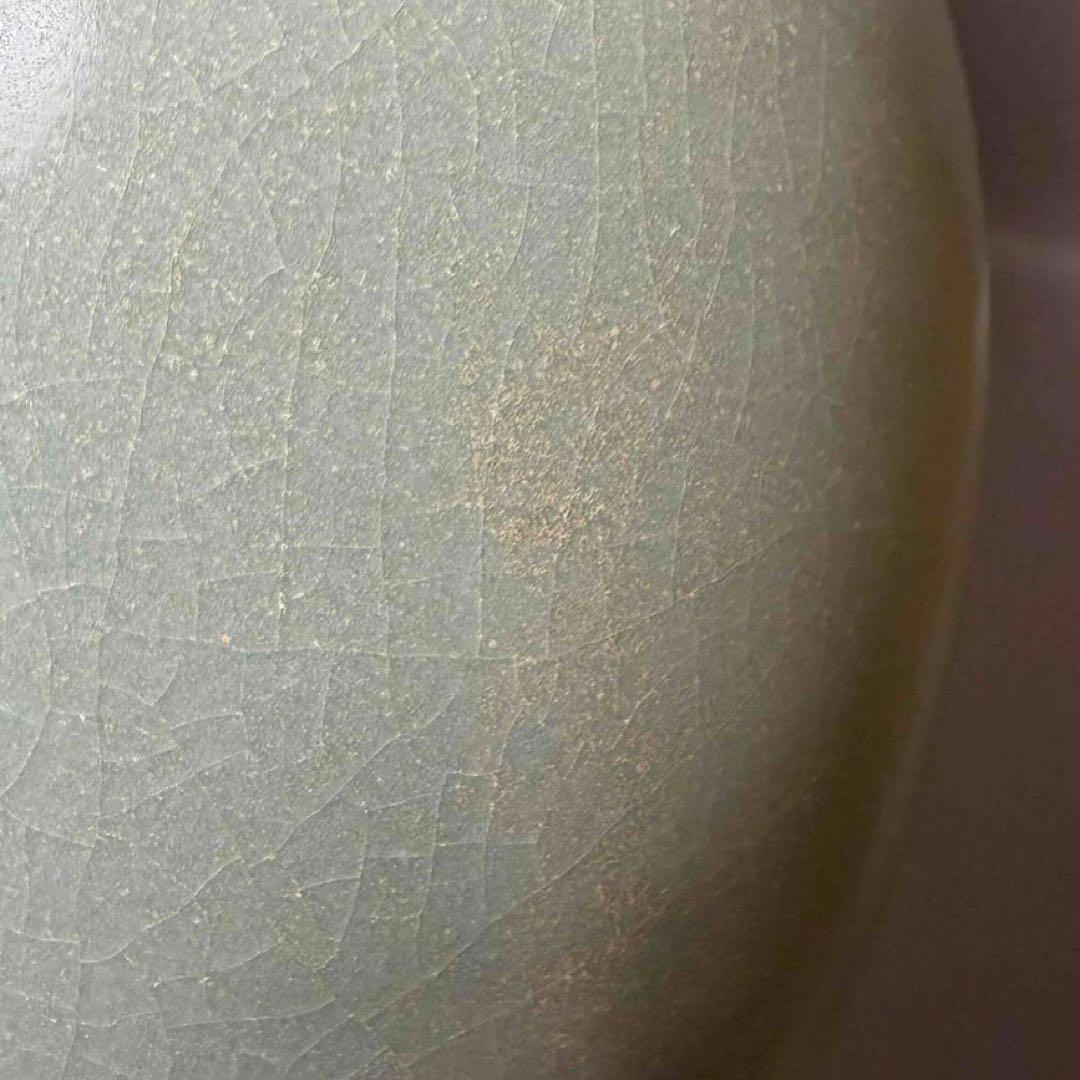 中国 広口細首胴が膨らんだ形の瓶　u6260304