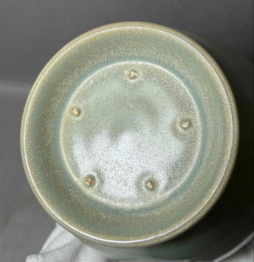 中国 広口細首胴が膨らんだ形の瓶　u6260304