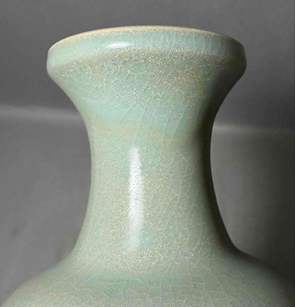 中国 広口細首胴が膨らんだ形の瓶　u6260304