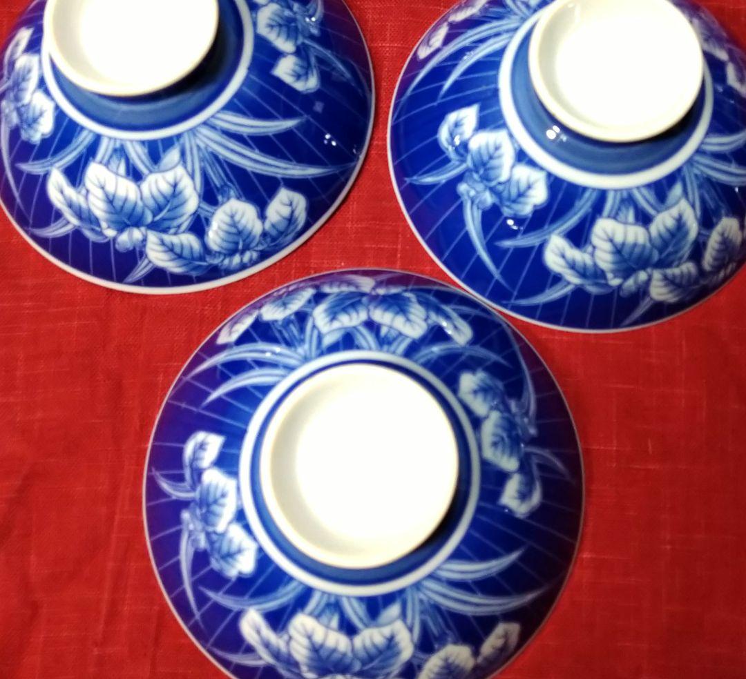 ♦染付け「呉須」【有田焼】♥50年前ヴィンテージ品♥高級感漂うお茶碗１0皿