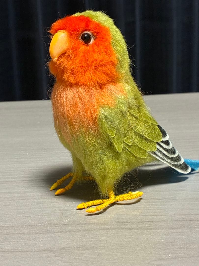【オバサン】 羊毛フェルト　コザクラインコ