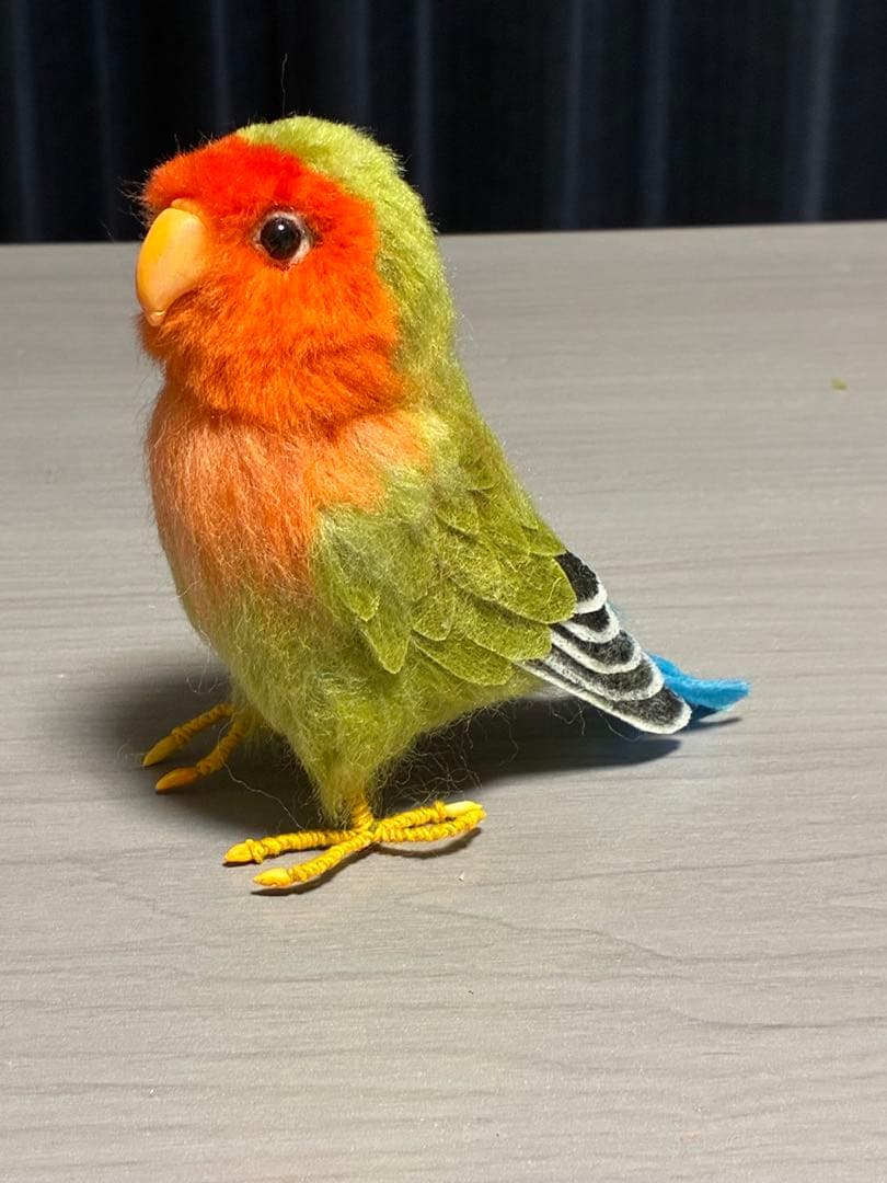 【オバサン】 羊毛フェルト　コザクラインコ
