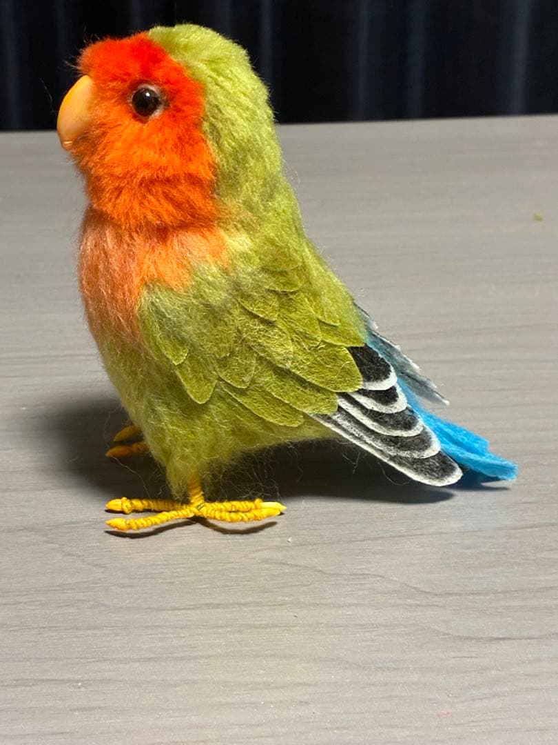 【オバサン】 羊毛フェルト　コザクラインコ