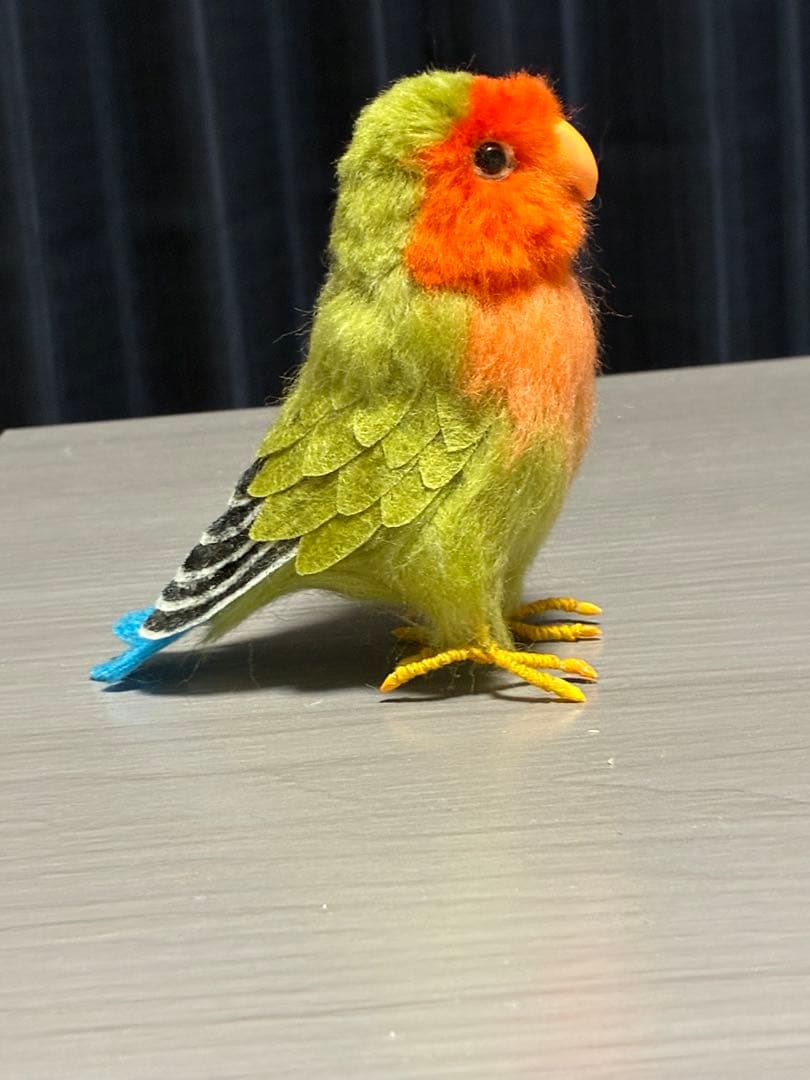 【オバサン】 羊毛フェルト　コザクラインコ