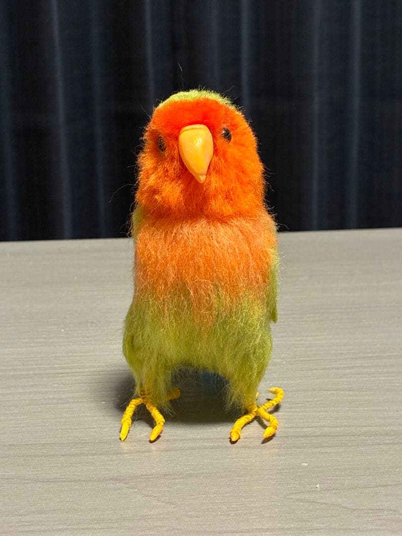 【オバサン】 羊毛フェルト　コザクラインコ