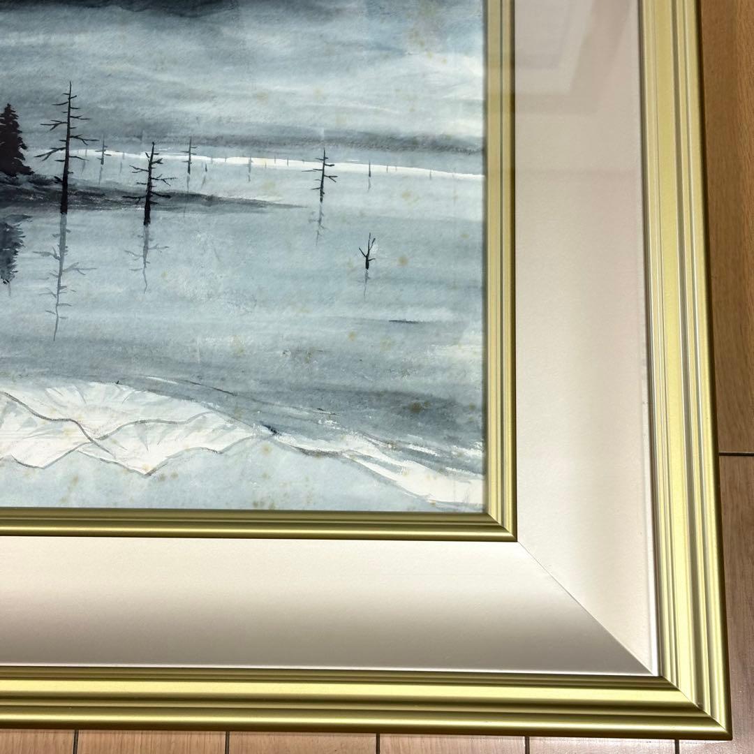 杉原元人 大正池 日本画 共シール 上高地 L