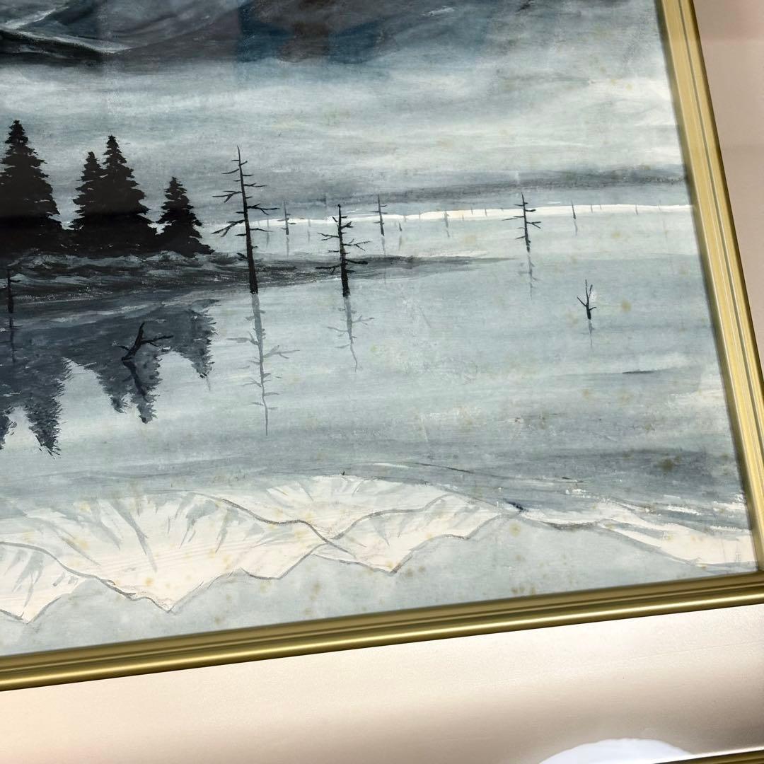 杉原元人 大正池 日本画 共シール 上高地 L