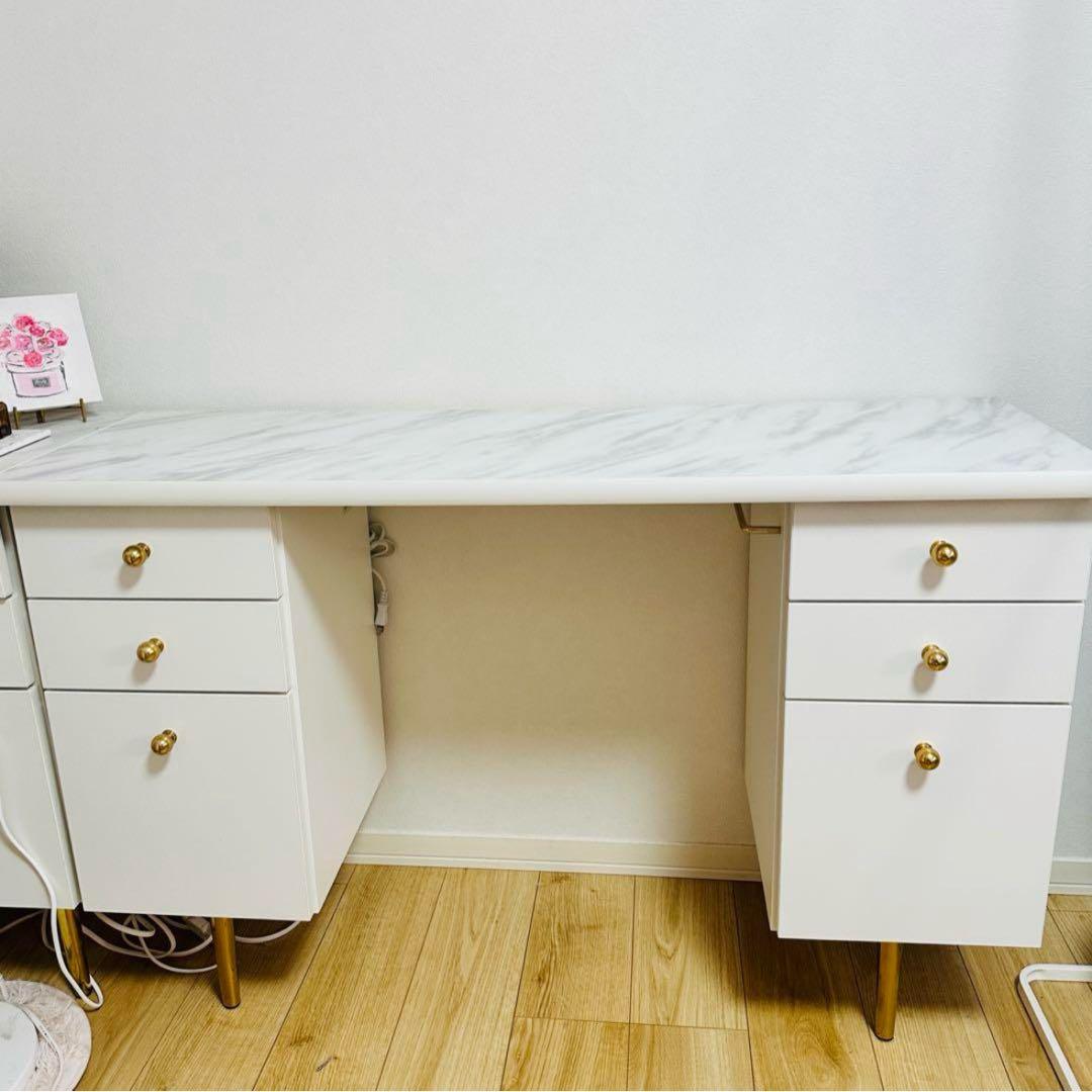 Francfranc エルドラド　コスメデスク　ドレッサー 追加デスク付き