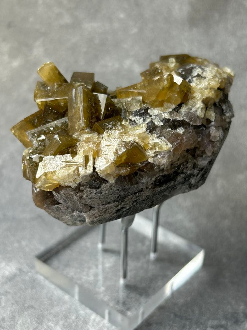 バライト（重晶石）　フローライト共生原石　中国江西省産