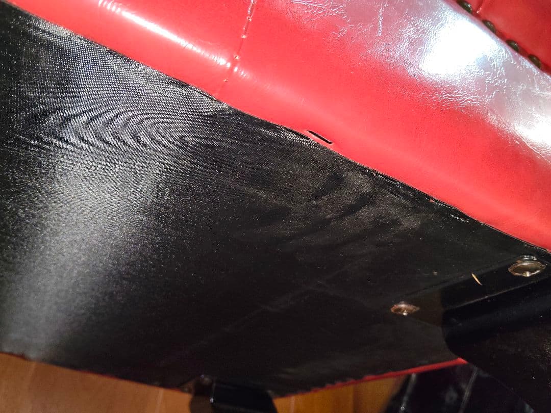 【美品】VINCENT ヴィンセント カウチソファ チェスターフィールド 赤