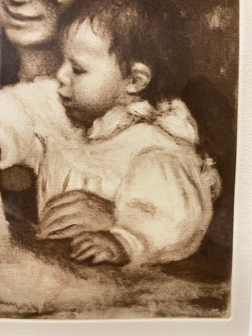 銅版画　【オーギュスト・ルノワール】　出品中の1919年作のあと刷り版