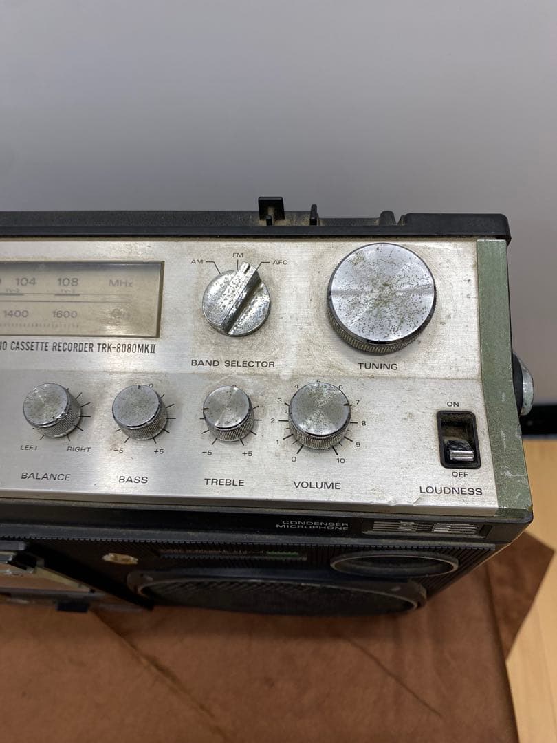 HITACHI 日立 FM AM TRK-8080MKⅡ ラジカセ ジャンク品