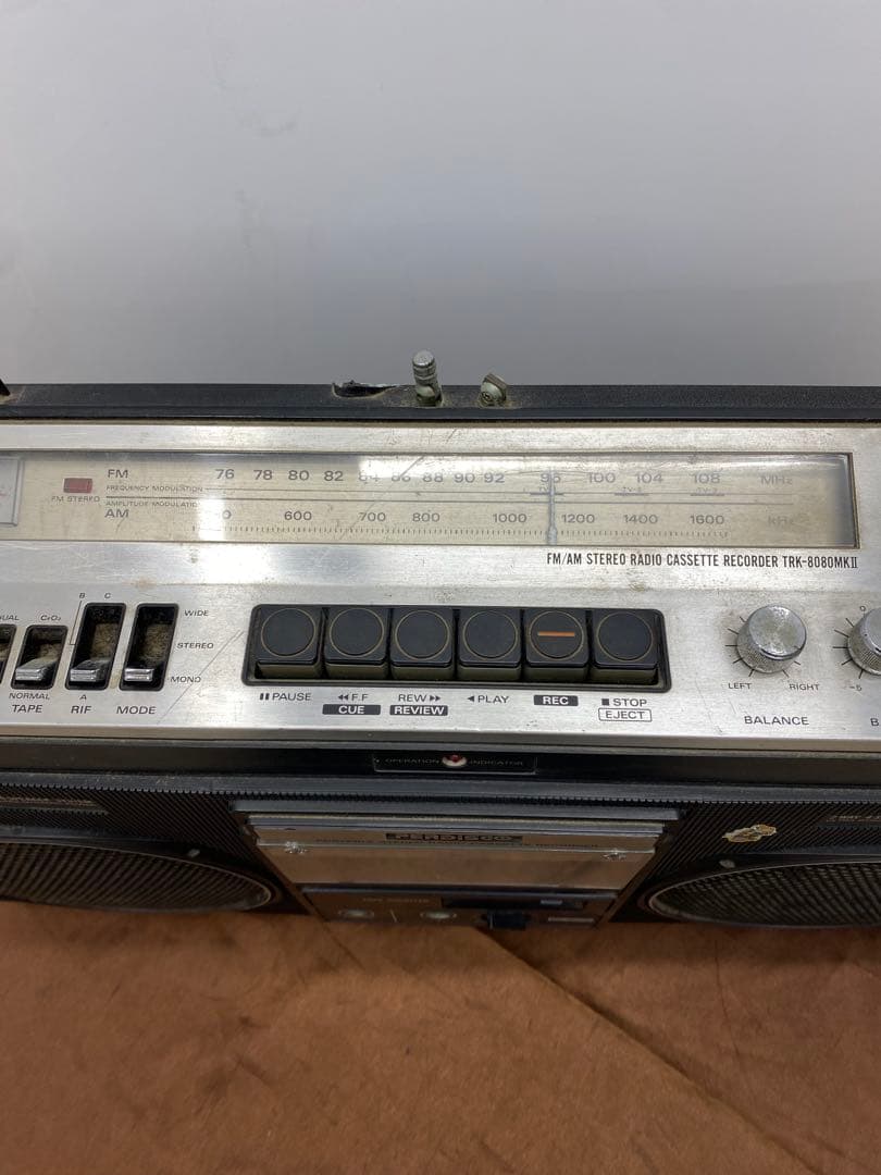 HITACHI 日立 FM AM TRK-8080MKⅡ ラジカセ ジャンク品