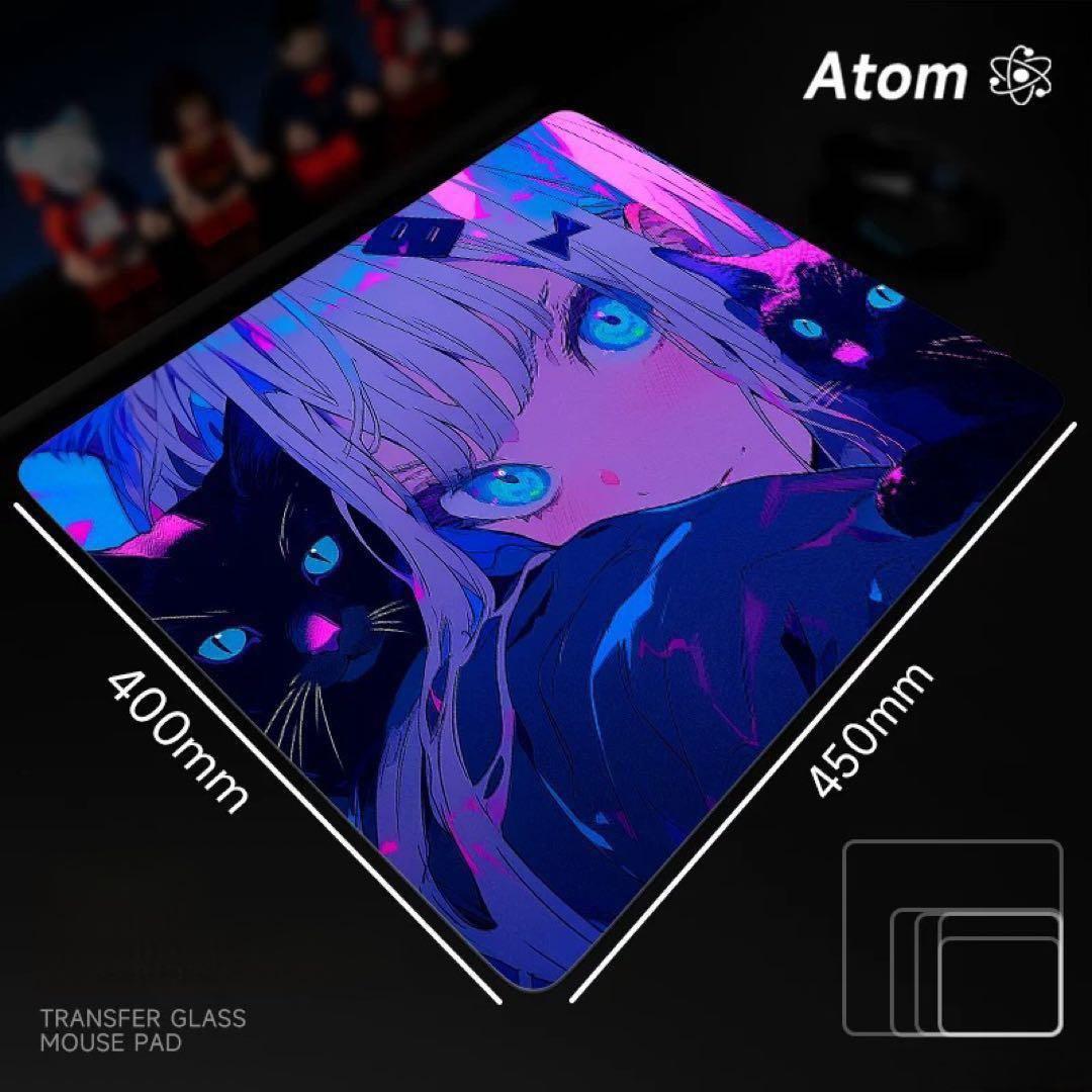 Atom ゲーミングガラスマウスパッド【C】新品