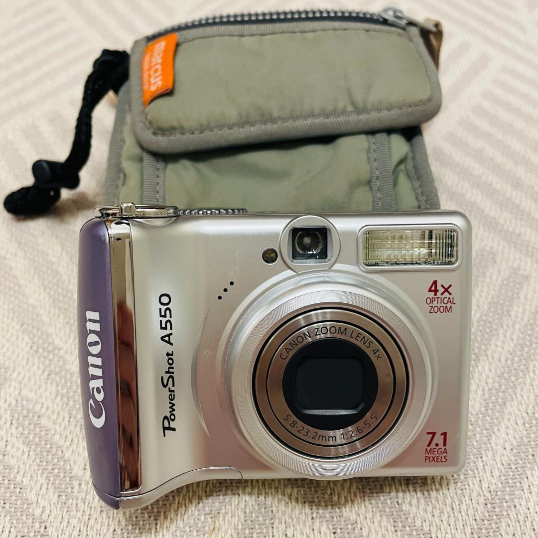 Canon PowerShot A550 7.1MP　ポーチ付き
