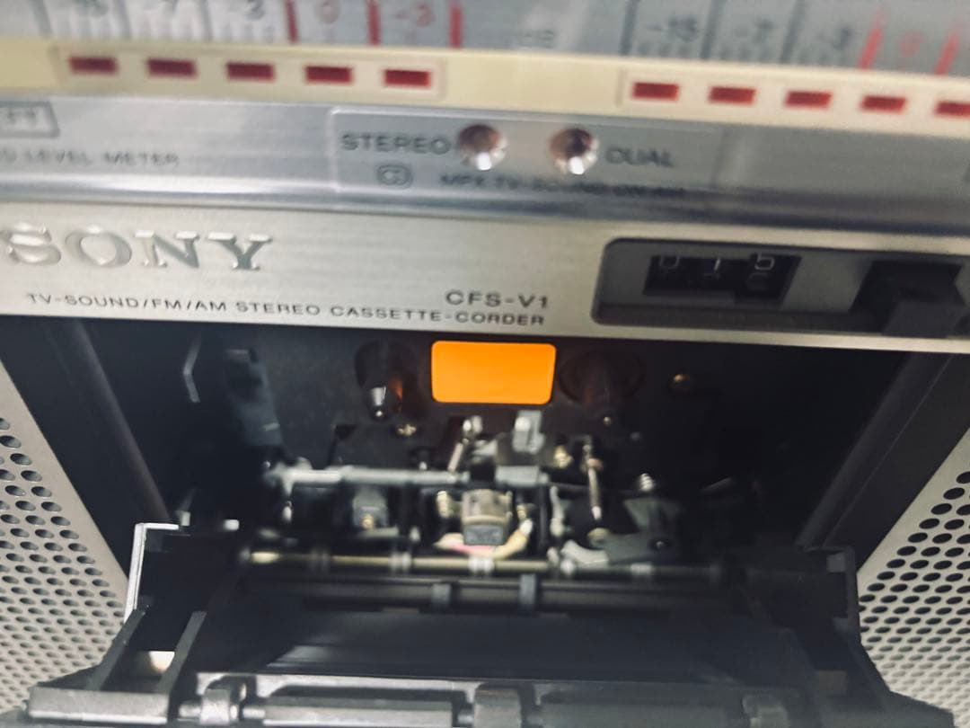 【通電確認済み】SONY CFS-V1 ラジカセ FM/AMカセット